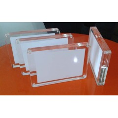 Double Sided Desk Acrylic Picture Frame Magnetic Photo Frame